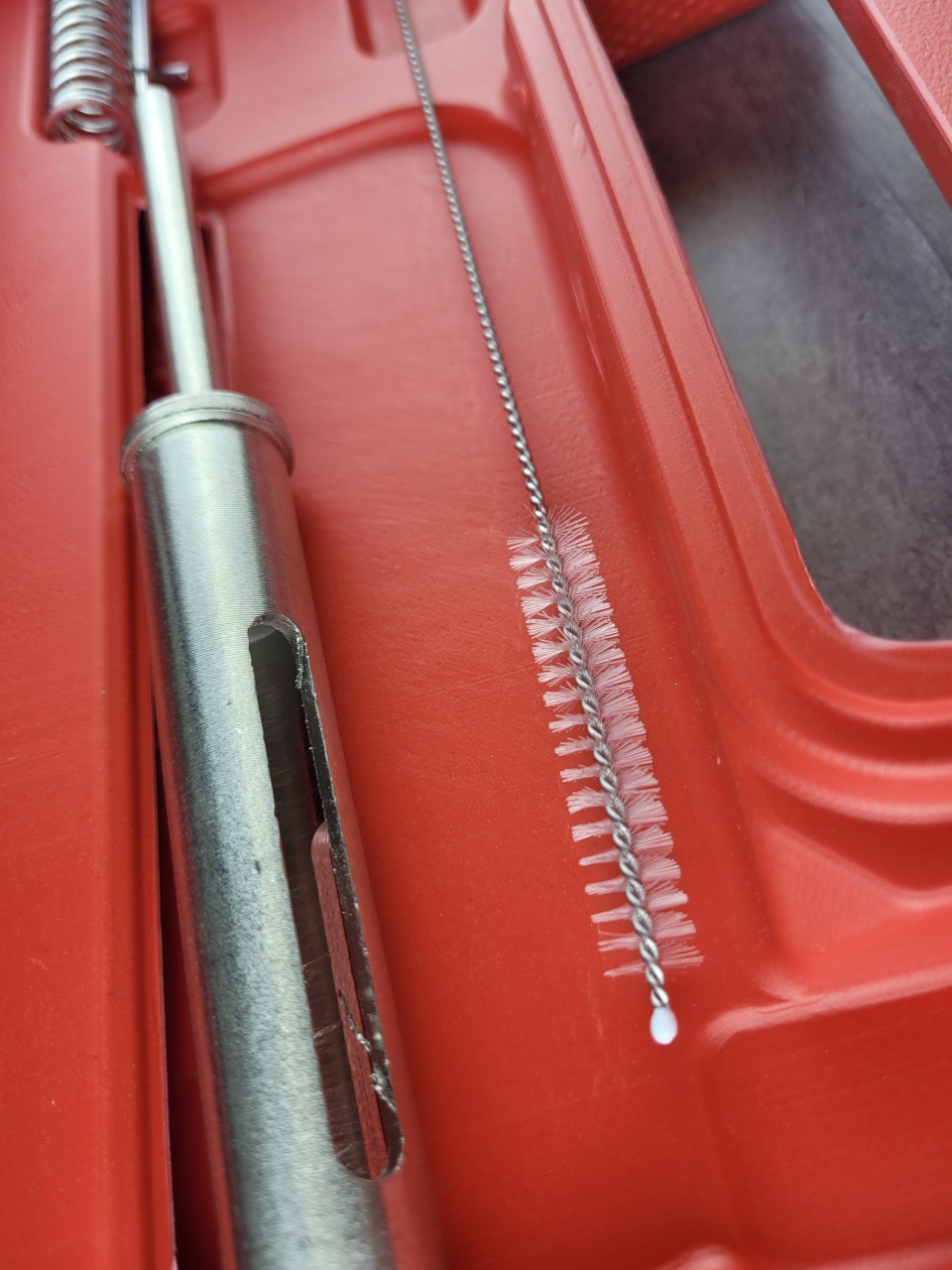 пороховой монтажный пистолет, красный, кейс, "maximum" mx 17122 (3528) оптом