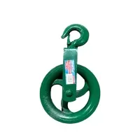 Блок монтажный 0,9 тонн, с крюком и роликом 140 мм, "MAXIMUM" MX 13988